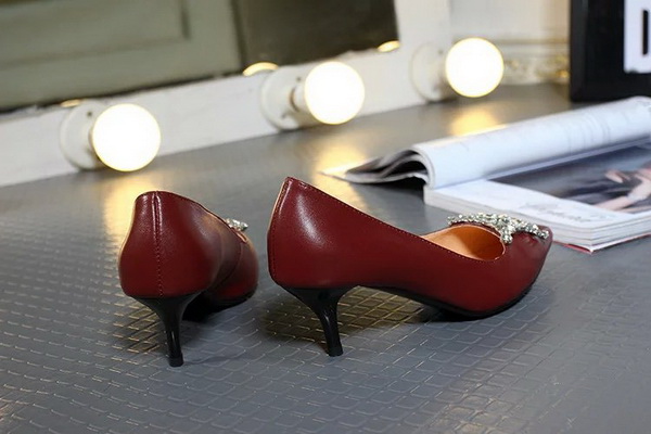 RV Shallow mouth kitten heel Shoes Women--001